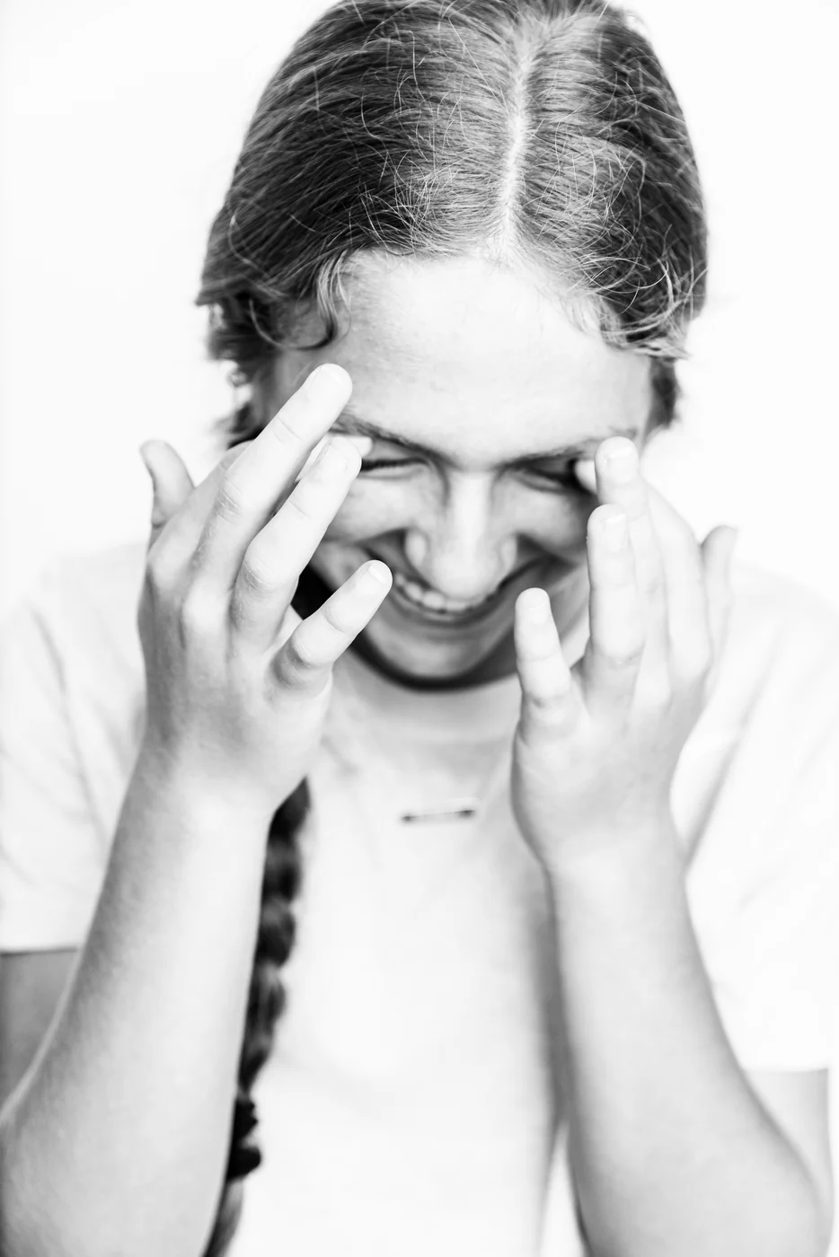 Patient laughing